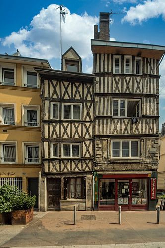 Vakwerkhuizen in  Rouen.