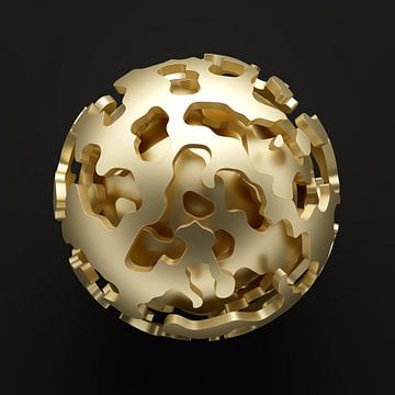 Golden Cheese Spheres van Jörg Hausmann