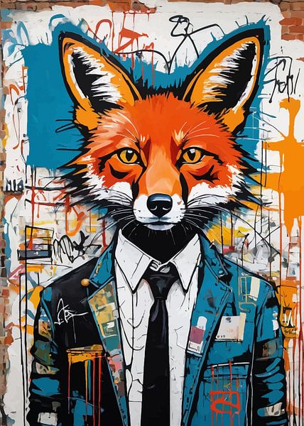 Red Fox Abstract 2 by MIROKKU