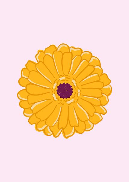 Gelbe Gerbera von Studio DZW