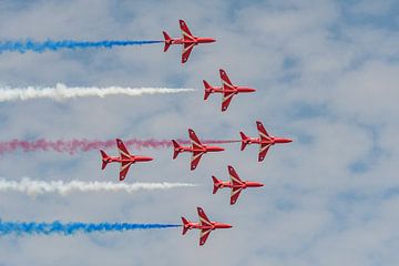 Les Red Arrows de la Royal Air Force. sur Jaap van den Berg
