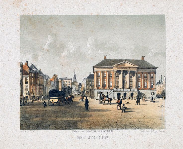 Carel Christiaan Antony Last, Rathaus, Groningen, nach 1857 - 1869 von Atelier Liesjes