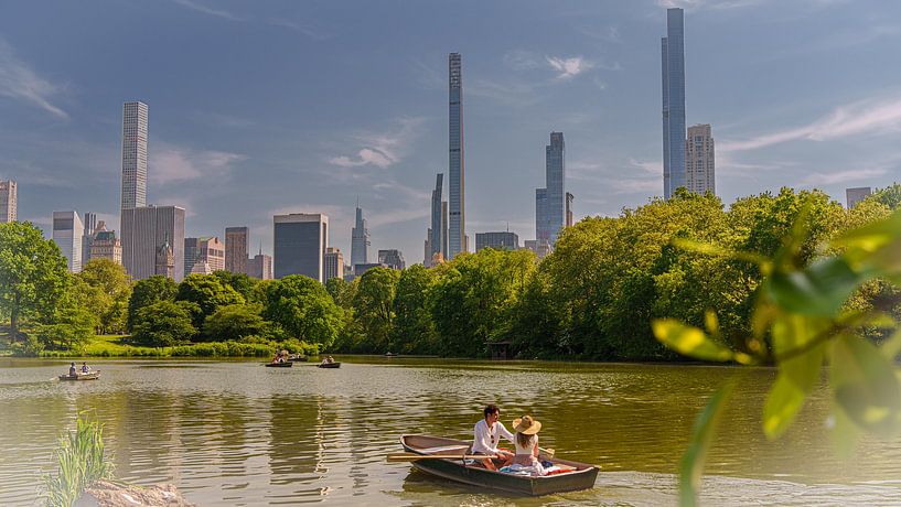 New York Central Park boat ride on the Lake by Kurt Krause