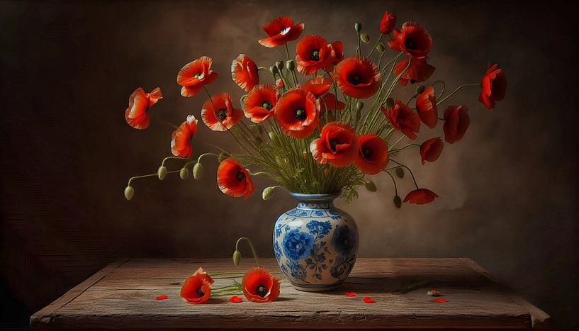 Still life poppies by Jessica Berendsen