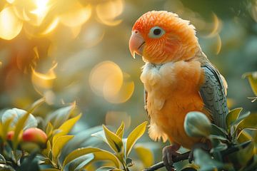 Kleine roodkap papegaai van ARTemberaubend