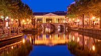 Leiden Boterbrug bij schemering