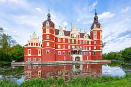 Kasteel in Bad Muskau, Duitsland