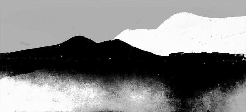 Japanse Berg Japandi Grijs van FRESH Fine Art