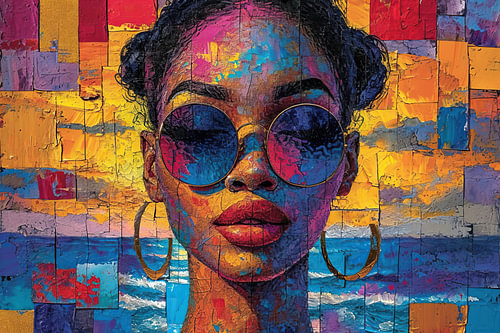 Woman with a Sea of Mirrors by Art Whims