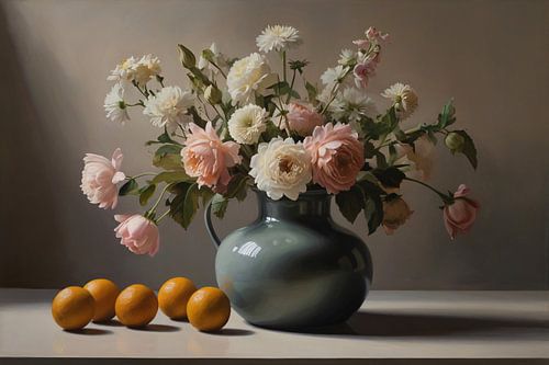 Stilleven met Bloemen en Citroenen