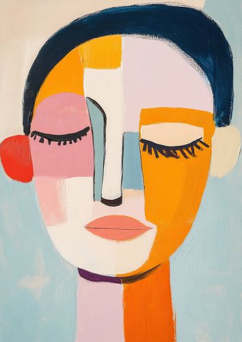 Frauengesicht | Geometrisches Gesicht