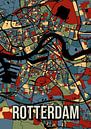 Rotterdam Aardetint Stadskaart Kaart van Jorn van Hezik thumbnail