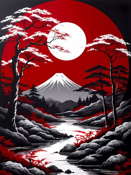 Asian landscape by haroulita