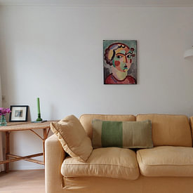 Kundenfoto: Frauenbildnis, Alexej von Jawlensky, auf Leinwand