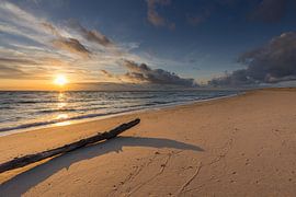 Zonsondergang Tweede Maasvlakte van Leo Kramp Fotografie