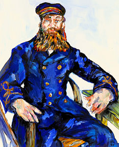 Der fröhliche Postbote. Inspiration Vincent van Gogh ( 6 )