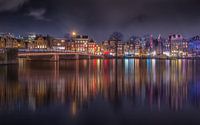 Amsterdam by night van Michiel Buijse thumbnail