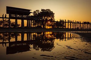 Die U Bein Brücke in Myanmar
