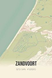 Vintage map of Zandvoort (North Holland) by Prints of Place