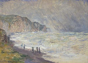 Zware zee bij Pourville, Claude Monet