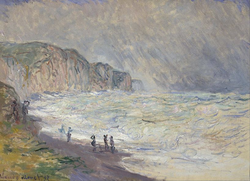 Schweres Meer in Pourville, Claude Monet von The Masters