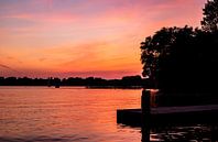 Kalme Kleurrijke zonsondergang Kralingse Plas van Deborah de Meijer thumbnail
