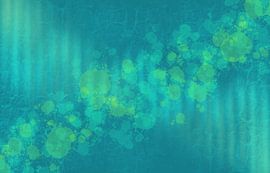 Blauw en Groen Lente 2024 Abstract van Iris Holzer Richardson