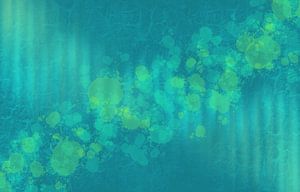 Blau und Grün Frühling 2024 Abstrakt