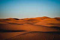 Footsteps in the Sahara Desert, Morocco