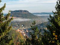 Quirl, Saxon Switzerland - Königstein town and Lilienstein