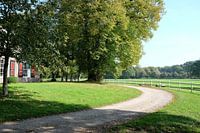 Oprit naar boerderij.