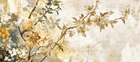 Beige Bloemen Taupe Beige bloemen