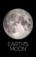 STK205488S-Solar system poster of Earth's moon.