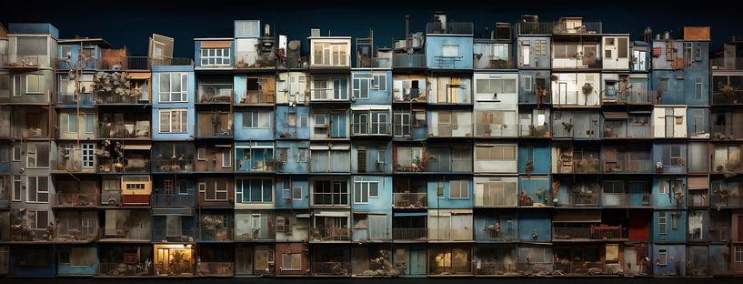 Großstadtarchitektur von fernlichtsicht