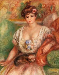 Porträt von Misia Sert (Junge Frau mit Greif), Renoir (1907)