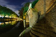 Catharijnesingel und Bijlhouwersbrug in Utrecht  von Donker Utrecht Miniaturansicht