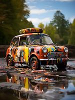 Banksy meets Pollock art