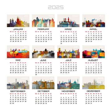 Duitse kalender 2025 van Harry Hadders