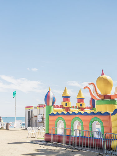 Breton-themed bouncy castle