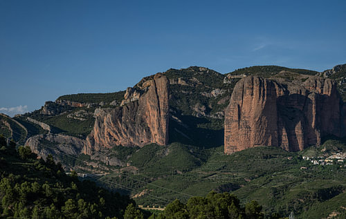 Avondlicht op de Mallos de Riglos
