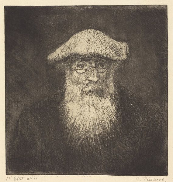 Camille Pissarro, Zelfportret, ca. 1890 van Atelier Liesjes