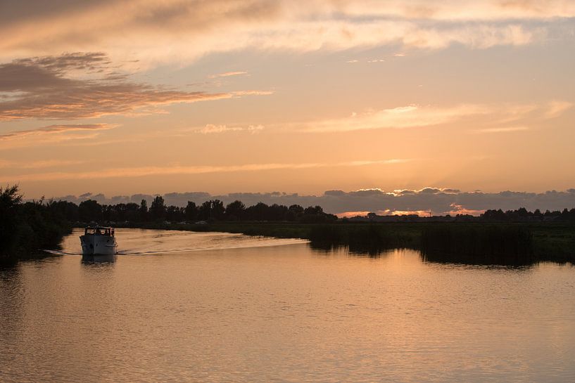 Friesland ondergaande zon par saskia snijders