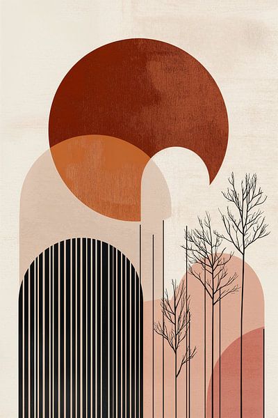 Abstrakte Boho-Landschaft von Studio BB