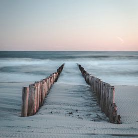 Calm Zeeland sunset by Peter Nolten