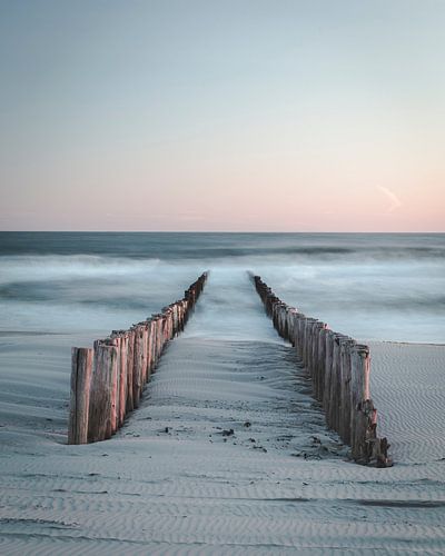 Calme coucher de soleil en Zélande