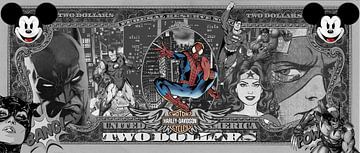 Super Heroes Dollar Bill van Rene Ladenius Digital Art