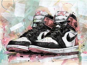 Nike air jordan 1 Rust pink peinture. sur Jos Hoppenbrouwers