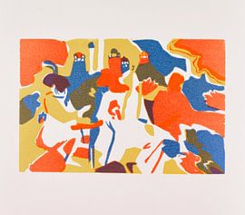 Kijkt in het verleden. WASSILY KANDINSKY, 1971 van Atelier Liesjes