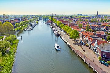 Aerial view of the town of Medemblik by Eye on You