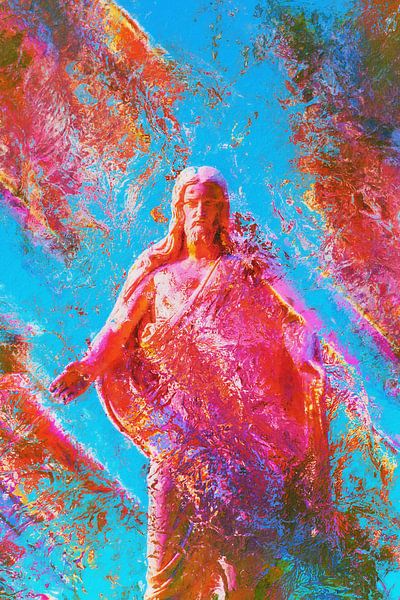 Jesus colourful by Jonathan Schöps | UNDARSTELLBAR.COM — Visual thoughts about God